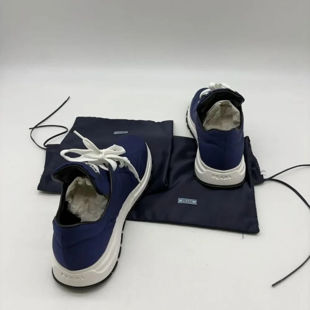 Prada Nylon PRAX Sneakers Blue White